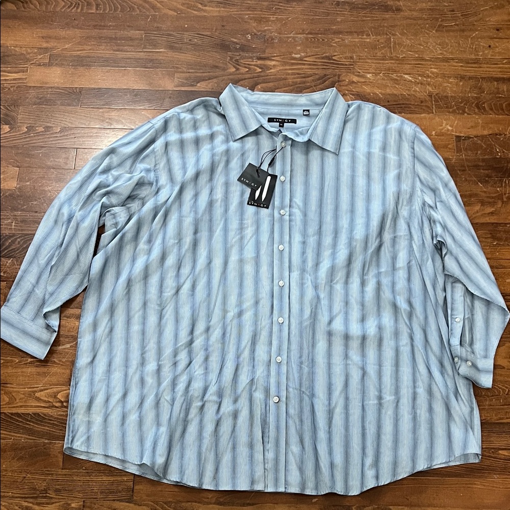 Men's Blue Striped Shirt